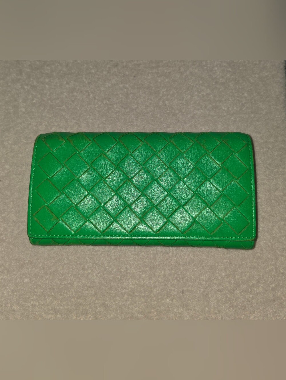 Bottega Veneta Green Intrecciato Wallet